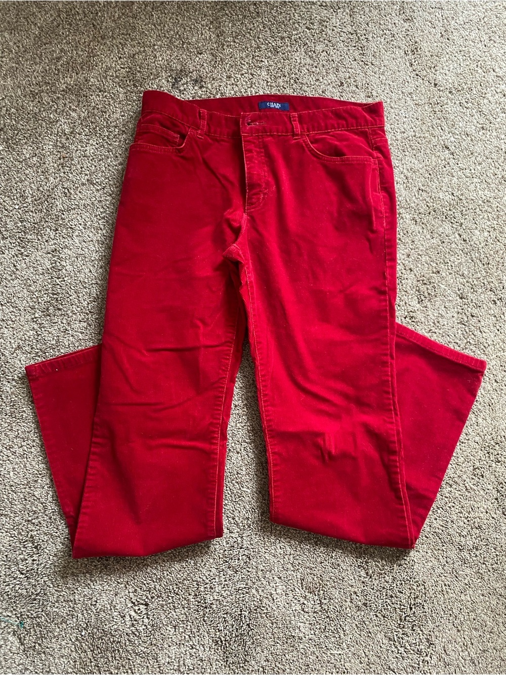 Chaps Red Corduroy Pants